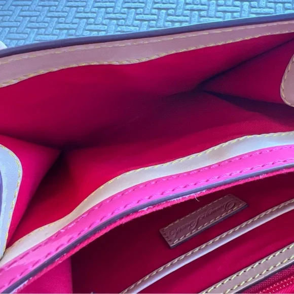 Dooney & Bourke Hot Pink Patent Leather Zip Crossbody Flap - Picture 9 of 16